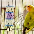 thumbnail image 2 of Bird Parrot Teething Toy Natural Calcium Stone Bird Biting Toy Birdcage Hanging Plaything with Bell, 2 of 9
