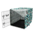 thumbnail image 3 of Grunge Dog Crate Cover, Vintage Pattern with Worn out Retro Rhombuses Background Colorful Abstract Shapes, Easy to Use Pet Kennel Cover for Medium Large Dogs, 35" x 23" x 27", Multicolor, by Ambesonne, 3 of 6