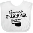 thumbnail image 3 of Inktastic Someone in Oklahoma Loves Me Boys or Girls Baby Bib, 3 of 4