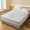 White, variant on Konghyp Waterproof Bed Sheet Non-slip Fitted Cover Soft Fibre Mattress Protector for Great Sleep Experience, Stain Resistant, Washable and Durable, Ultimate Comfort and Flexibility