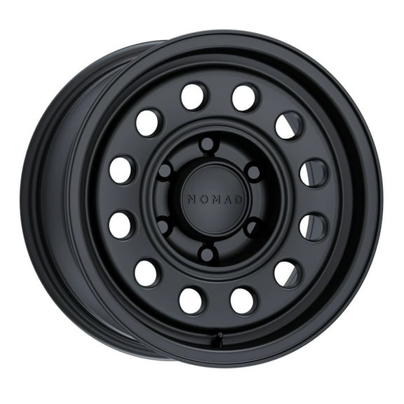 17x8.5 Nomad Wheels N501SB Convoy Satin Black Wheel 6x5.5 (0mm)