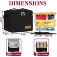 thumbnail image 2 of TuErcao Insulated Cooler Bag 6/24 Can Collapsible Leakproof Soft Sided Cooler for Car, Portable Foldable Small Ice Chest for Beach Camping Picnic Travel, 5/15qt Lunch Box for Men Work, 2 of 7