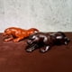 thumbnail image 2 of Rosewood carving is booming, featuring leopard-themed handicrafts, figurines, and home decor items made of mahogany., 2 of 3