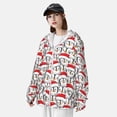 thumbnail image 3 of Balery Cute Christmas Hat Penguin Sudadera ligera de manga larga con capucha y protección solar UPF 50+ para hombre y mujer, ideal para pesca y running-Medium, 3 of 7