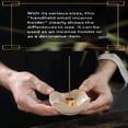thumbnail image 2 of Ceramic Incense Holder – Elliptical Ash Catcher Bowl for Stick Incense | Smudge Proof, Reusable with 9-Hole Insert | Smooth Base, Portable & Decorative (3.3x1.4 Inch, Taupe), 2 of 7
