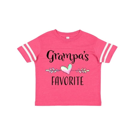 

Inktastic Grampas Favorite- Heart Grandchild Gift Toddler Boy or Toddler Girl T-Shirt