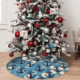 thumbnail image 4 of KLL 48" Christmas Tree Skirt Anchors Xmas Tree Skirts Mat for New Year Xmas Holiday Party Indoor Outdoor Home Decoration, 4 of 5