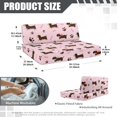 thumbnail image 7 of XYZCANDO Dachshund RV Dinette Cushion Covers Washable Camper Decor Stretchable Sofa Covers for Couches and Sofas Universal Slip Covers for Loveseat Pink, 7 of 7