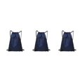 thumbnail image 2 of VONKY Portable Nylon Drawstring Bag Sack Beach Gym Backpack Shoes Bags Convenient and Versatile Dark Blue 3Set, 2 of 6