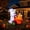 67#A, variant on Inflatable Ghost Pumpkin Carriage Light Up Outdoor Blow Up Lawn Decoration Halloween Yard Party Prop