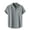 Gray, variant on Mens Beach Lounge Button Tshirts Short Sleeve Tops Tee for Mens High Neck Spandex Rayon Hawaiian Tropical Plain Summer Fall Shirts 2026 Clothing Fashion