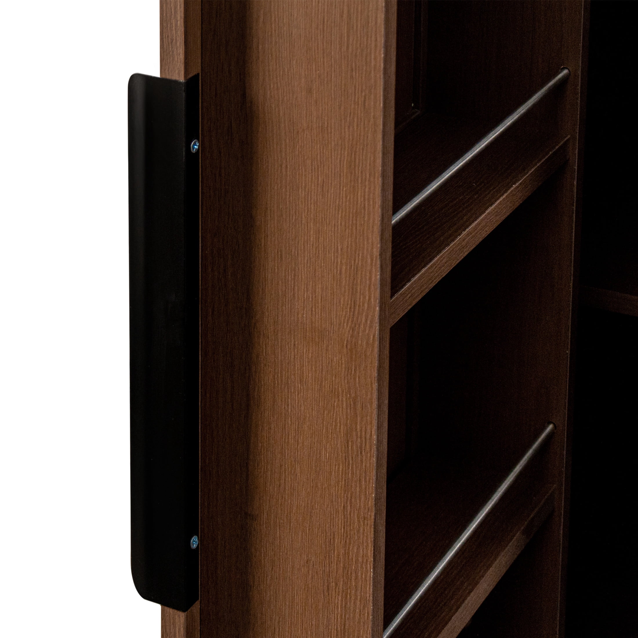 Noble House Kitchen Pantry Cabinet, Freestanding Buffet with Doors & Shelves, for Living Room and Dining Room, Walnut