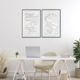 thumbnail image 2 of Stupell Industries Minimal Coiled Spirals 2 Piece Black Framed Giclee Art Set design by Vanna Lam, 24 x 16, 2 of 8