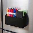 thumbnail image 6 of Magnetic Dry Erase Marker Holder,2 Compartment Acrylic Magnet Storage Rack for Whiteboard,Refrigerator,Magnetic Fridge Organizer for Office,Home,Whiteboard Maker Holder,Locker Organizer (White), 6 of 8