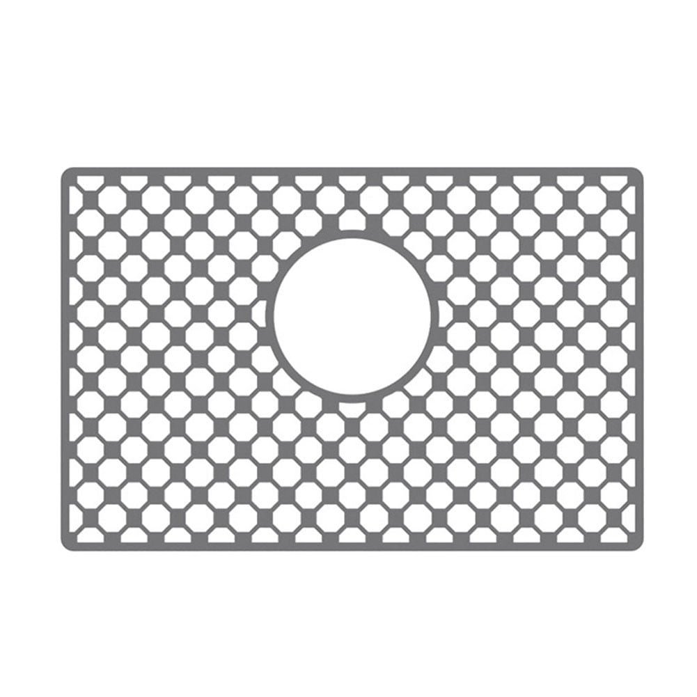 Silicone Sink Mat For Kitchen Nonslip Heat Resistant Design With Center Drain