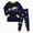 H164-Dark Blue, variant on TOWED22 Kids Boys Pajamas 2 Piece Long Sleeve Print Top and Pants Set Cotton Pjs Sleepwear Little Boys Fall Winter 6-12 Months 12-24 Months 2t 3t 4t 5t 6t 7t 8t 9t Children,Dark Blue,6-7 Y