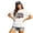 White, variant on Canada 2026 Soccer Shirts for Women Mexico Shirts Soccer Graphic Jerseys Brazil USA Football Soccer V Neck Tops