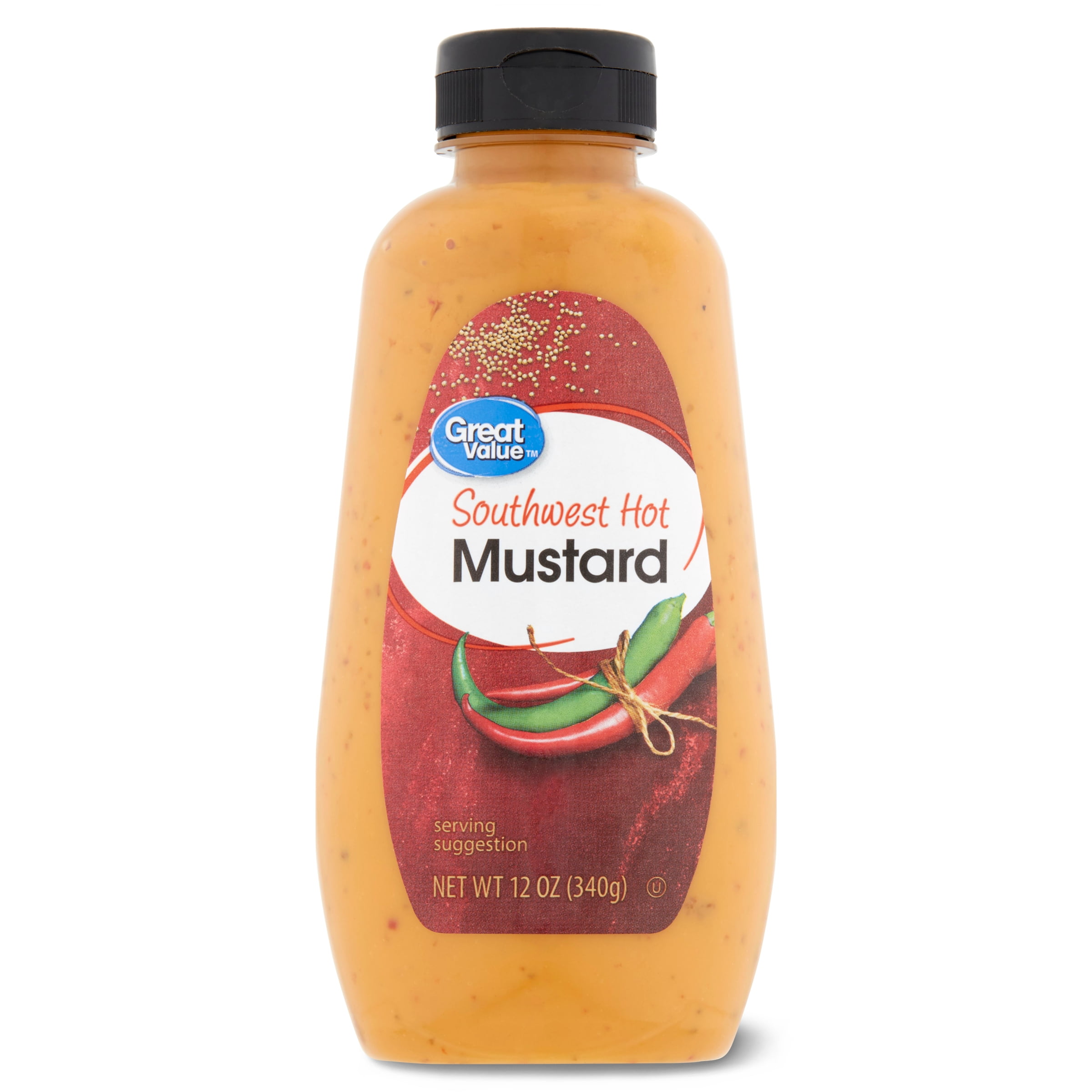 Great Value Southwest Hot Mustard, 12 oz - Walmart.com
