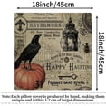 thumbnail image 3 of Set of 4 Linen Throw Pillow Covers 18x18 Inch Vintage Halloween Home Decor Pillow Covers Sofa Square Cushion Cover, 3 of 3