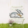 thumbnail image 4 of Attraction Design 18” Galvanized Easter Bunny Garden Statue, Durable, 4 of 7