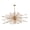 Satin Brass, variant on Elk Home Starburst 72-inch Wide 31-Light Chandelier in Polished Chrome