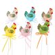 thumbnail image 1 of 6 piezas decoración de animales de estimulación de Pascua adorno de corte de figura animal de plástico, 1 of 5