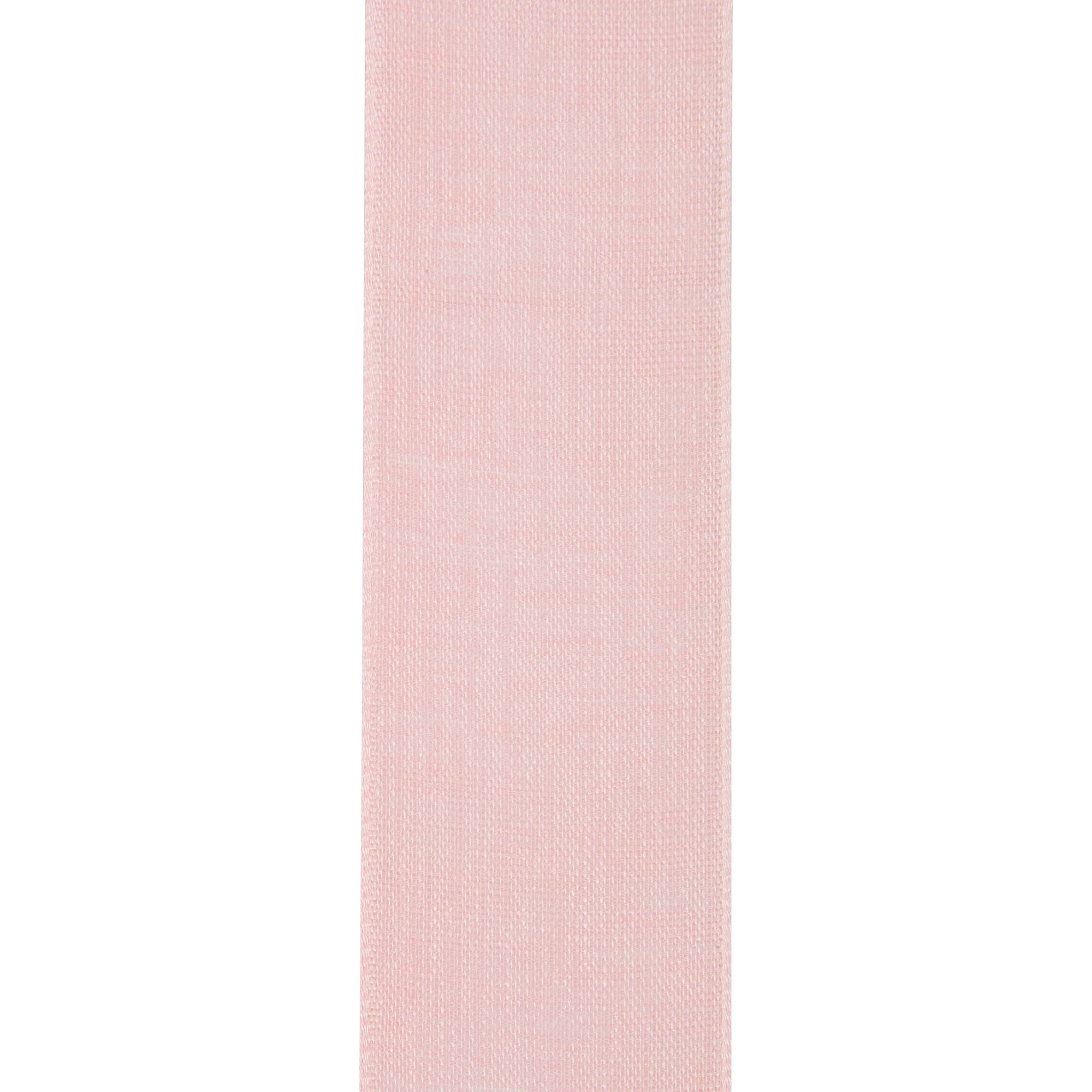 (3 pack) Offray Ribbon, Light Pink 1 1/2 inch Woven Ribbon, 9 feet