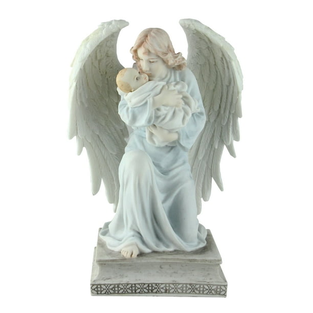 7" Galleria Divina Religieux Ange Agenouillé avec Figure de Bébé