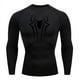 thumbnail image 3 of Camiseta de compresión para hombre, camiseta negra de manga larga, protector solar para Fitness, camiseta larga informal transpirable de secado rápido de segunda piel 4XL, 3 of 5