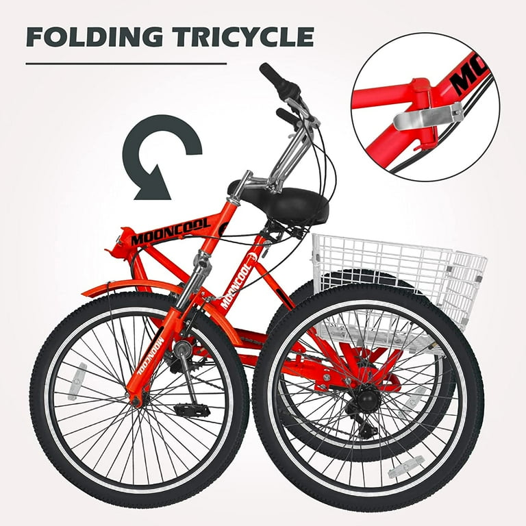 Fold up three wheel bike hotsell
