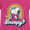 thumbnail image 3 of Peanuts - Snoopy Rainbow Clouds  - Toddler And Youth Girls Short Sleeve Graphic T-Shirt, 3 of 6