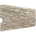 thumbnail image 5 of Ekena Millwork 45 3/4"W x 24 1/2"H x 1 1/4"D Canyon Ridge Stacked Stone, EverStone Faux Stone Siding Panel, Sea Shell, 5 of 9