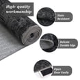 thumbnail image 6 of 5x7 Machine Washable Area Rug for Living Room Non-Slip Stain Resistant Modern Abstract Area Rug Contemporary Solid Foldable Accent Floor Carpet for Dining Room, Black, 6 of 7