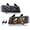 Clear Lens Black Housing Amber Reflector, variant on PIT66 Headlights Pair w/Bulbs Fit for Chevy Express 1500/GMC Savana 1500 2003-2014, Fit Chevy Express 2500 3500/GMC Savana 2500 3500 2003-2021 (Clear Lens Chrome Housing)
