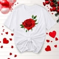 thumbnail image 2 of Camisetas de Manga Corta para Mujeres, Camiseta de Cuello Redondo Impresa de Moda, Primavera Y Verano Casual, 2 of 8