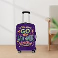 thumbnail image 1 of Elastic Luggage Cover Anti Scratch Spandex Suitcase Protector for Holiday Purple 18-20inch, 1 of 2
