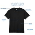 thumbnail image 5 of Remera Gildan G2000 Negra Multipack 3 Unidades XL, 5 of 5