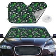 thumbnail image 2 of Uemuo Dinosaur and Bone Pattern Accordion Car Windshield Sun Shade, Foldable Reflective Sun Visor for Car, Reflector Windshield Sunshade-Small, 2 of 7
