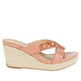 thumbnail image 2 of Kenneth Cole Womens Card Glam Embellished Wedge Sandals Gray 6 Medium (B,M), 2 of 7