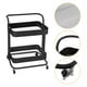thumbnail image 3 of Carrito de 2 Niveles, Carrito de Almacenamiento Rodante, Carrito Organizador para Sala de Estar, Cocina, Dormitorio, Negro, 3 of 5