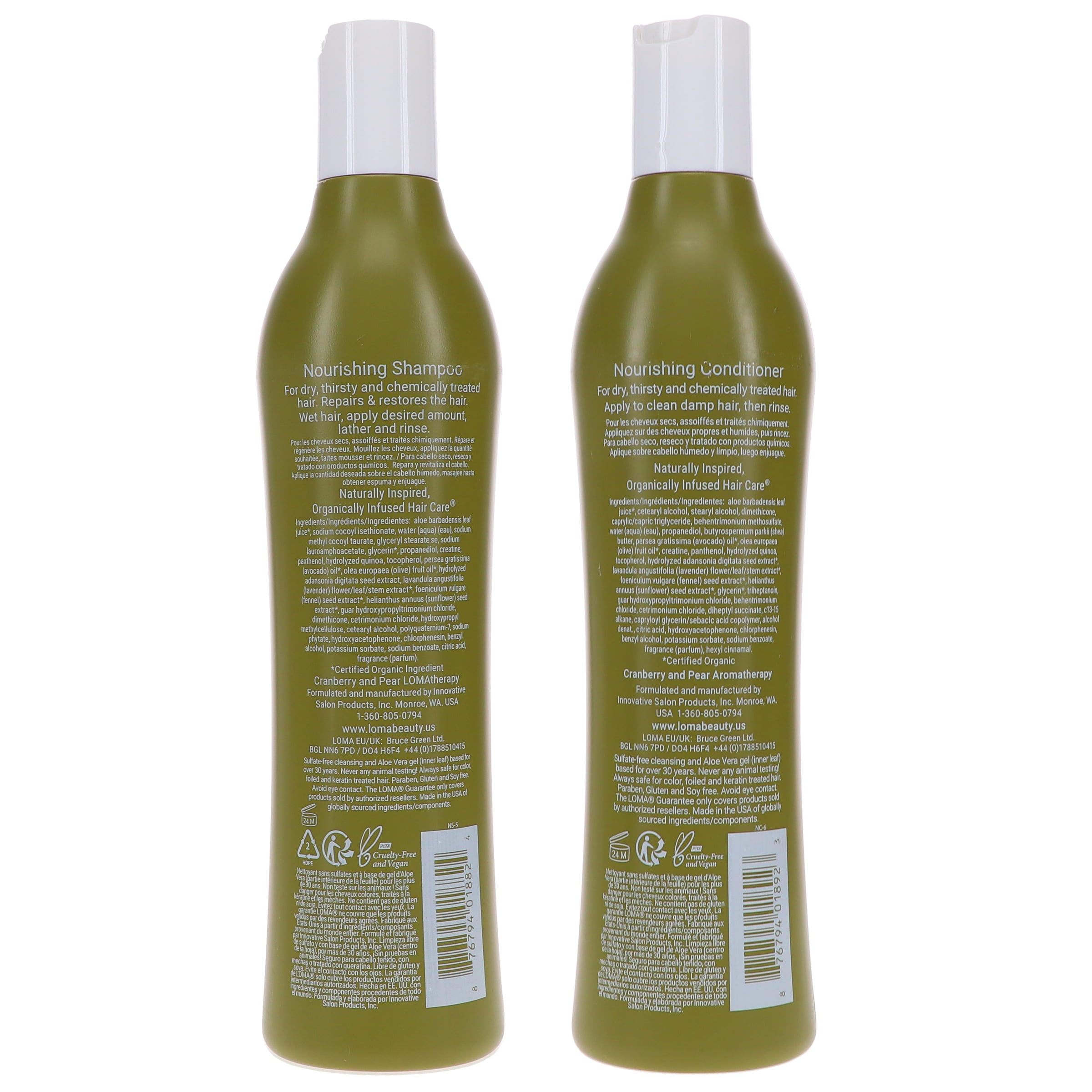 Loma Nourishing Shampoo 12 oz & Nourishing Conditioner 12 oz Combo Pack