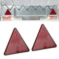 thumbnail image 3 of Garosa 2Pcs Truck Red Reflector, Waterproof Reflector with Double Hole for Trailer Caravan Motorhome, 3 of 7