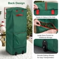 thumbnail image 7 of Ayieyill Christmas Tree Storage Bag, Christmas Tree Bag - for 7.5 FT Artificial Trees, Zippered Bag, Carry Handles and Wheels for Easy Transport (Green), 7 of 7