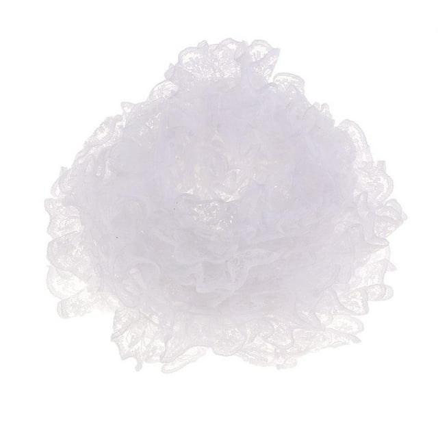 Cinta plisada con borde de encaje de 5 yardas, cintas, encaje plisado, cinta decorativa de ganchillo Blanco