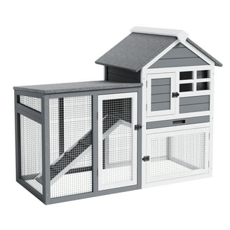 Grezone Pet-Small Predator Proof Chicken Coop Rabbit Hutch Hen