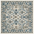 thumbnail image 2 of SAFAVIEH Carolina Bronte Floral Bordered Area Rug, Cream/Dark Blue, 5'1" x 5'1" Square, 2 of 7