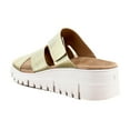 thumbnail image 3 of Vionic Women's Uptown Sunset Wedge Slide Sandal Gold Leather 9.5W, 3 of 8