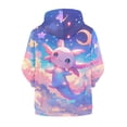 thumbnail image 2 of chaqlin Axolotl Zip up Hoodies for Girls 10-12 Cute Hoodie Sweatshirts Galaxy Long Sleeve Hooded Jacket Kids Athletic Pullover Tops with Pockets, 2 of 7