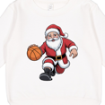 thumbnail image 3 of Inktastic Santa Playing Basketball Christmas Toddler Sweatshirt, 3 of 4