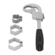 thumbnail image 2 of Llave multifuncional de doble extremo con apertura ajustable de aleación de aluminio para grifo de lavabo, 2 of 14